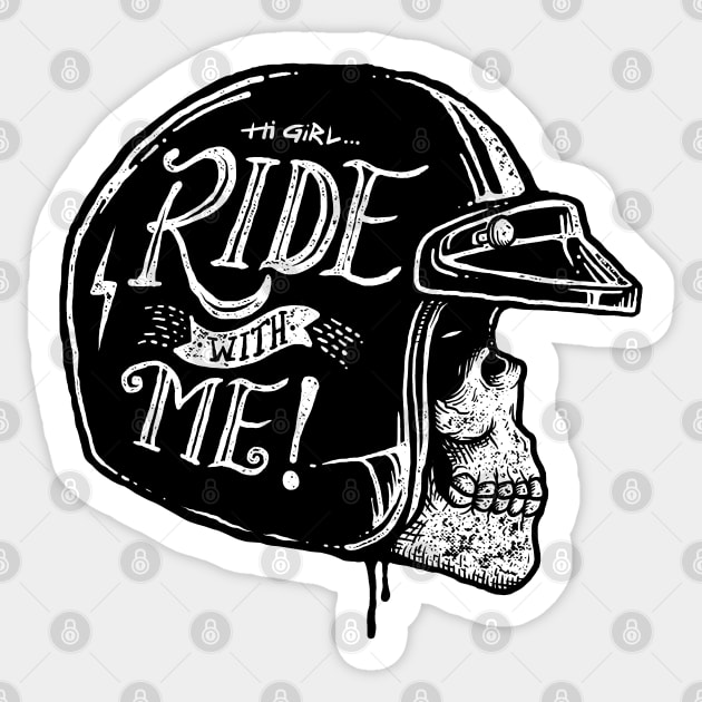 Hi Girl... Ride with me! Sticker by quilimo